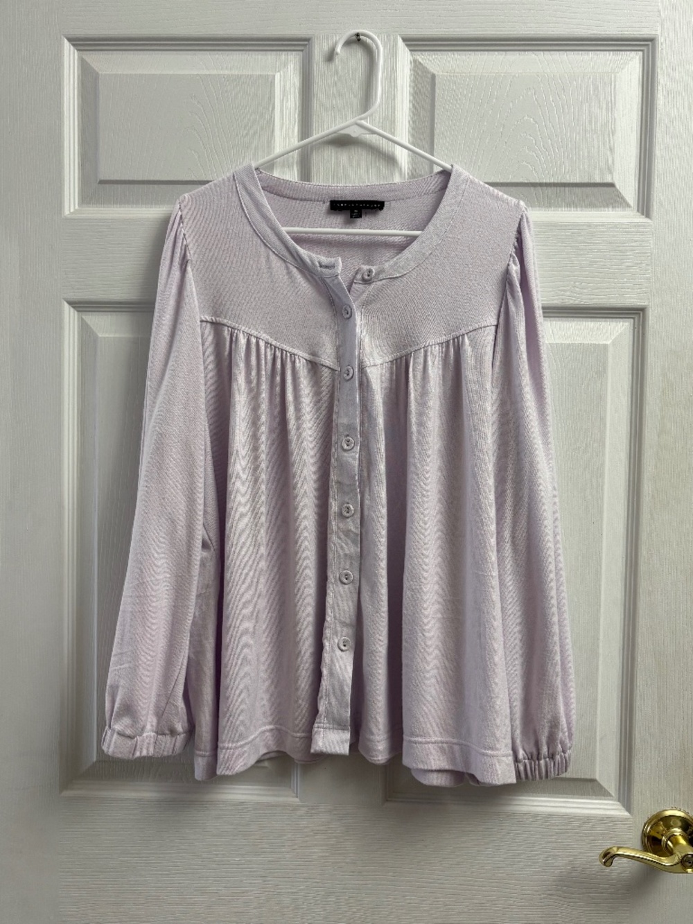 Jane + Delancey Light Purple Long Sleeve Flowy Blouse